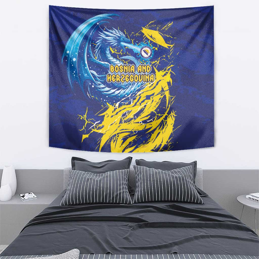 Bosnia and Herzegovina Football Tapestry Zmajevi Mascot Sporty Style
