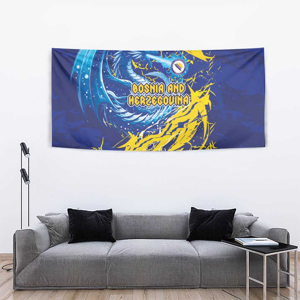 Bosnia and Herzegovina Football Tapestry Zmajevi Mascot Sporty Style