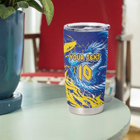 Custom Bosnia and Herzegovina Football Tumbler Cup Zmajevi Mascot Sporty Style
