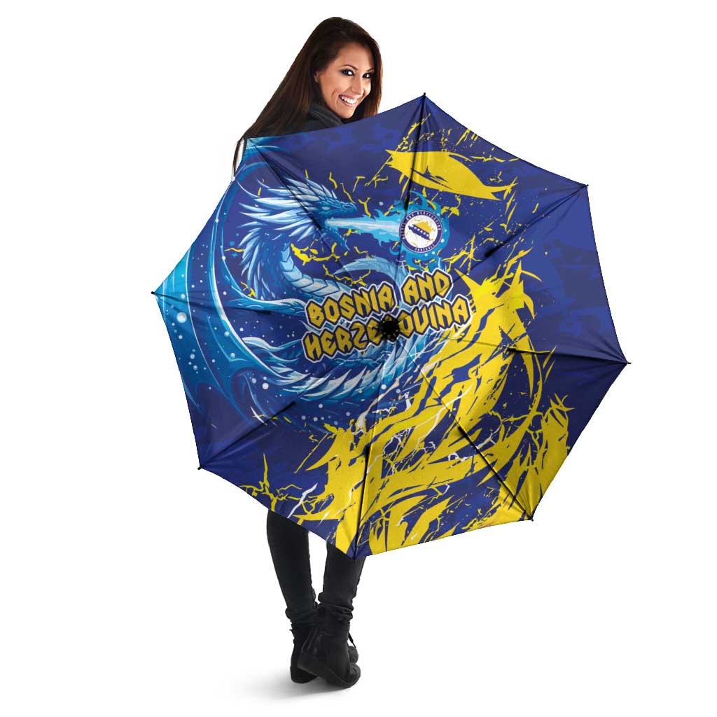 Bosnia and Herzegovina Football Umbrella Zmajevi Mascot Sporty Style