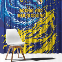 Bosnia and Herzegovina Football Window Curtain Zmajevi Mascot Sporty Style