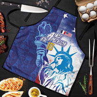 Custom France America Soccer Apron Dual Heritage Liberty Rooster