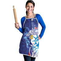 Custom France America Soccer Apron Dual Heritage Liberty Rooster