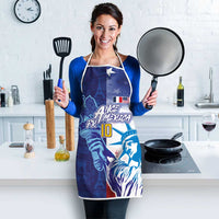 Custom France America Soccer Apron Dual Heritage Liberty Rooster