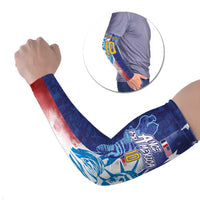 Custom France America Soccer Arm Sleeves Dual Heritage Liberty Rooster