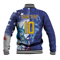 Custom France America Soccer Baseball Jacket Dual Heritage Liberty Rooster
