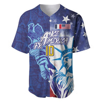 Custom France America Soccer Baseball Jersey Dual Heritage Liberty Rooster