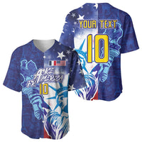 Custom France America Soccer Baseball Jersey Dual Heritage Liberty Rooster