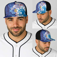 Custom Number France and America Football Baseball Net Cap Dual Heritage Liberty Rooster