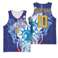 Custom France America Soccer Basketball Jersey Dual Heritage Liberty Rooster
