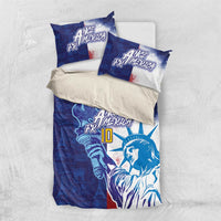 Custom France America Soccer Bedding Set Dual Heritage Liberty Rooster