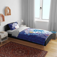 Custom France America Soccer Bedding Set Dual Heritage Liberty Rooster