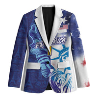 Custom France America Soccer Blazer Dual Heritage Liberty Rooster