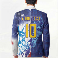 Custom France America Soccer Blazer Dual Heritage Liberty Rooster