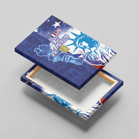 Custom France America Soccer Canvas Wall Art Dual Heritage Liberty Rooster