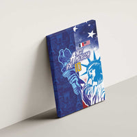 Custom France America Soccer Canvas Wall Art Dual Heritage Liberty Rooster