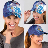 Custom Number France and America Football Classic Cap Dual Heritage Liberty Rooster