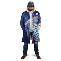Custom France America Soccer Cloak Dual Heritage Liberty Rooster