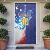 Custom France America Soccer Door Cover Dual Heritage Liberty Rooster