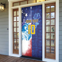 Custom France America Soccer Door Cover Dual Heritage Liberty Rooster