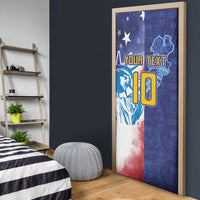 Custom France America Soccer Door Cover Dual Heritage Liberty Rooster