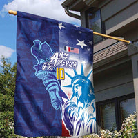 Custom France America Soccer Garden Flag Dual Heritage Liberty Rooster