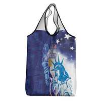 Custom France America Soccer Grocery Bag Dual Heritage Liberty Rooster