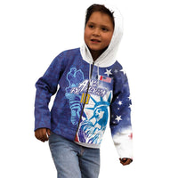 Custom France America Soccer Kid Hoodie Dual Heritage Liberty Rooster