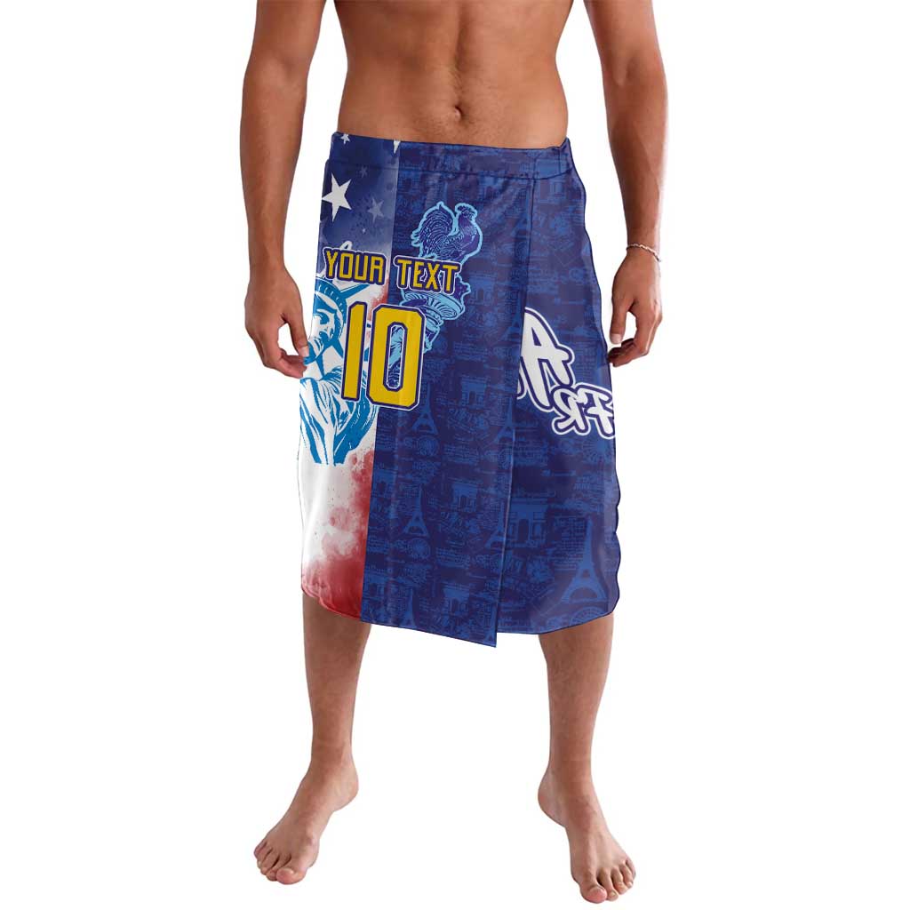 Custom France America Soccer Lavalava Dual Heritage Liberty Rooster