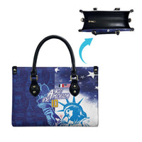 Custom France America Soccer Leather Bag Dual Heritage Liberty Rooster