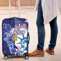 Custom France America Soccer Luggage Cover Dual Heritage Liberty Rooster