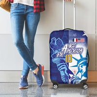 Custom France America Soccer Luggage Cover Dual Heritage Liberty Rooster