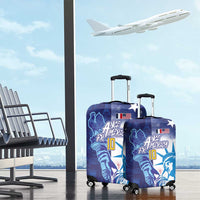 Custom France America Soccer Luggage Cover Dual Heritage Liberty Rooster