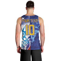 Custom France America Soccer Men Tank Top Dual Heritage Liberty Rooster