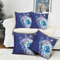 Custom France America Soccer Pillow Cover Dual Heritage Liberty Rooster