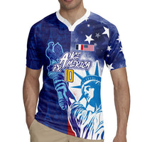 Custom France America Soccer Rugby Jersey Dual Heritage Liberty Rooster