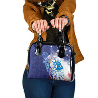 Custom France America Soccer Shoulder Handbag Dual Heritage Liberty Rooster