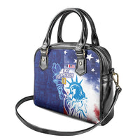 Custom France America Soccer Shoulder Handbag Dual Heritage Liberty Rooster