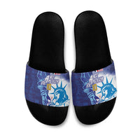 Custom France America Soccer Slide Sandals Dual Heritage Liberty Rooster