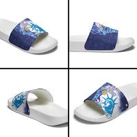 Custom France America Soccer Slide Sandals Dual Heritage Liberty Rooster