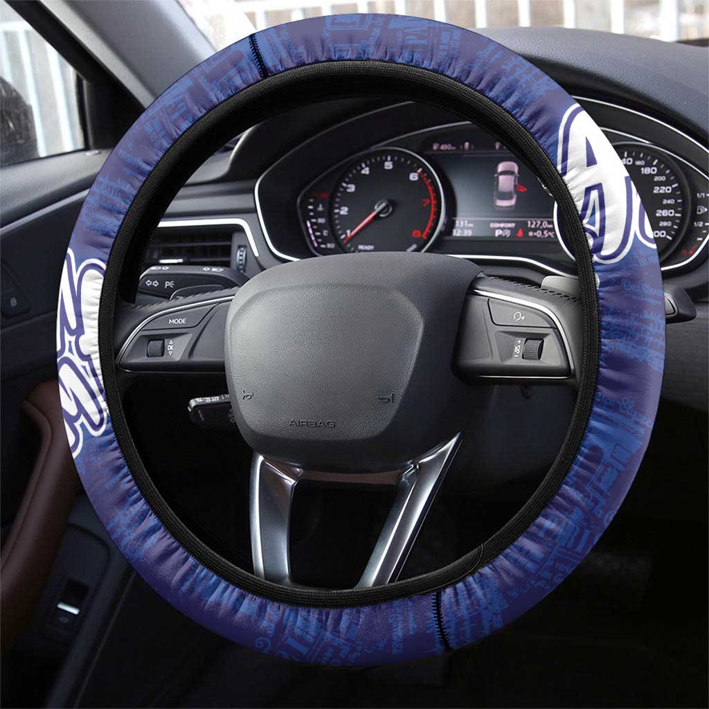 France America Soccer Steering Wheel Cover Dual Heritage Liberty Rooster
