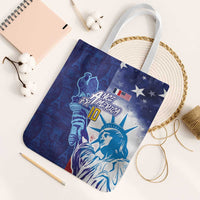 Custom France America Soccer Tote Bag Dual Heritage Liberty Rooster