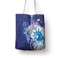 Custom France America Soccer Tote Bag Dual Heritage Liberty Rooster