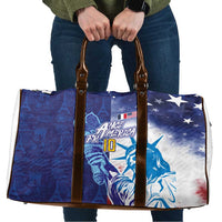Custom France America Soccer Travel Bag Dual Heritage Liberty Rooster