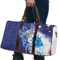Custom France America Soccer Travel Bag Dual Heritage Liberty Rooster
