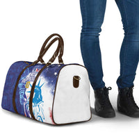 Custom France America Soccer Travel Bag Dual Heritage Liberty Rooster