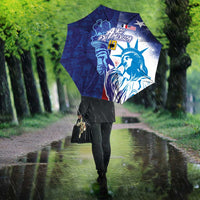 Custom France America Soccer Umbrella Dual Heritage Liberty Rooster