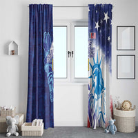 Custom France America Soccer Window Curtain Dual Heritage Liberty Rooster