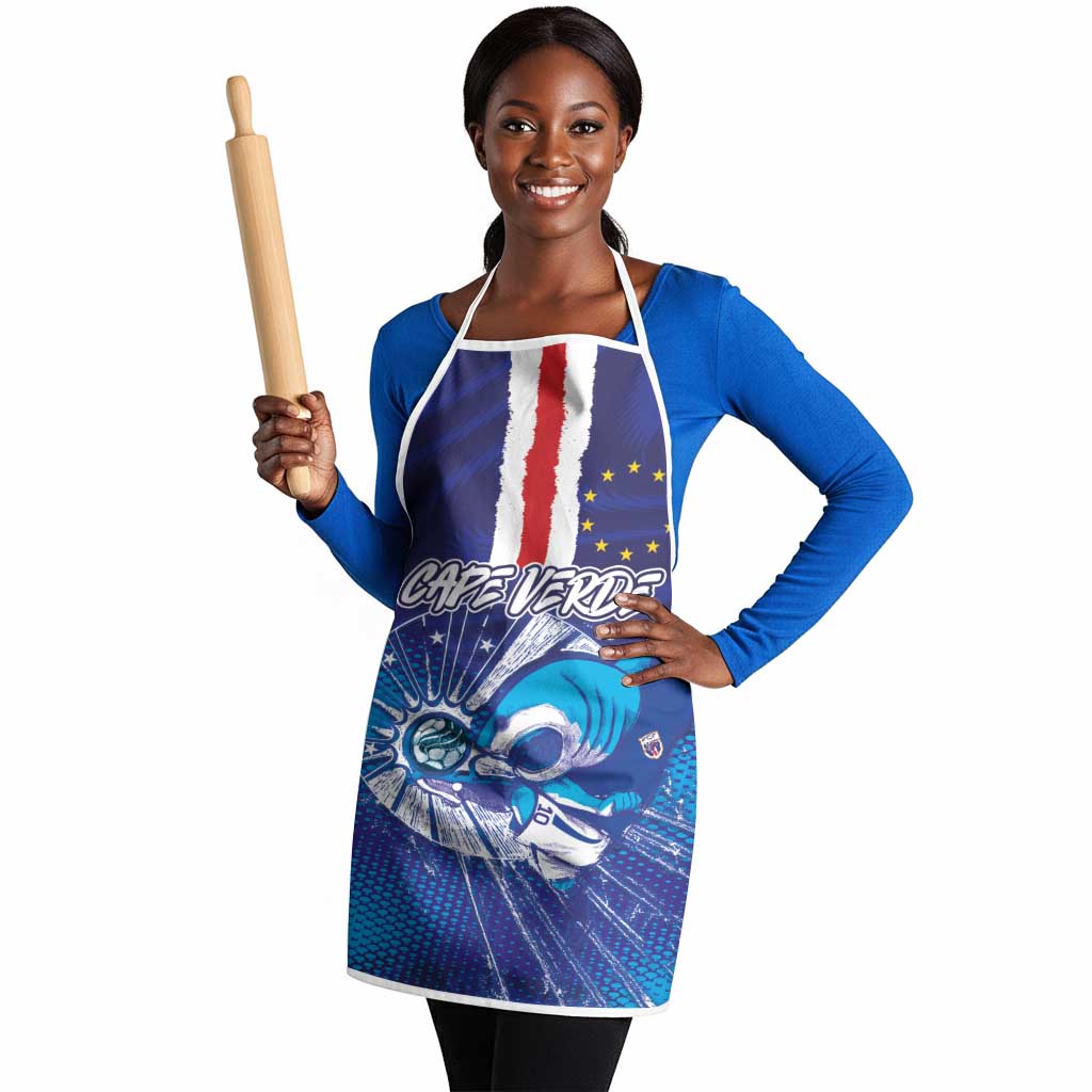 Cape Verde Football Blue Shark Mascot Apron Glory 2026