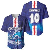Custom Cape Verde Football Blue Shark Mascot Baseball Jersey Glory 2026